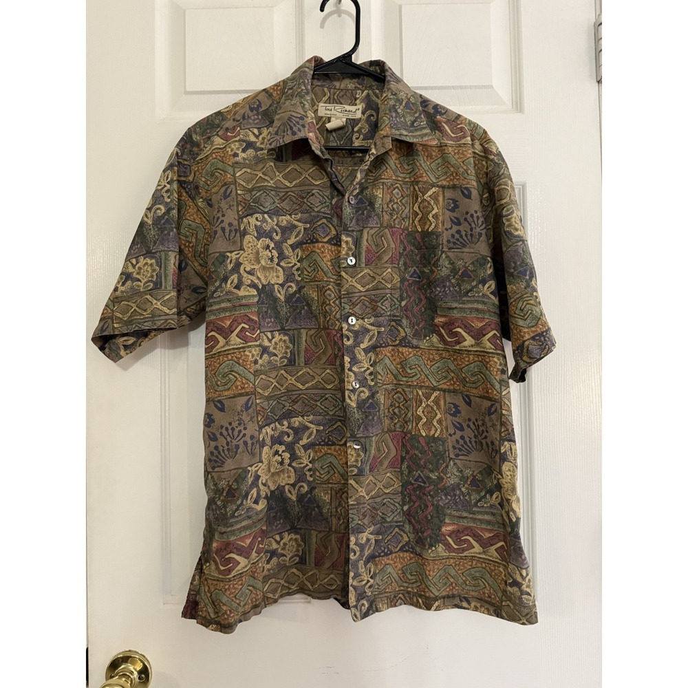 Tori Richard Honolulu Men's Cotton Lawn Short Sleeve Shirt Button M Hawaiian